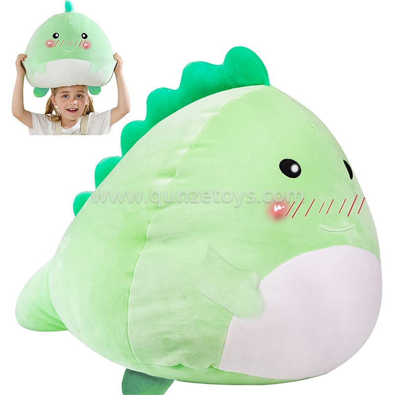 Amazon hot sale stuffed animals pillow soft dinosaur toys dino plush pillow squi