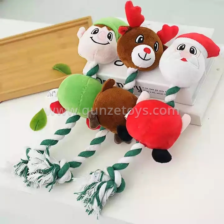New Dog Toys Pet Puppy Chew Squeaky Plush Dog Toy Interactive Plush Toys For Chr