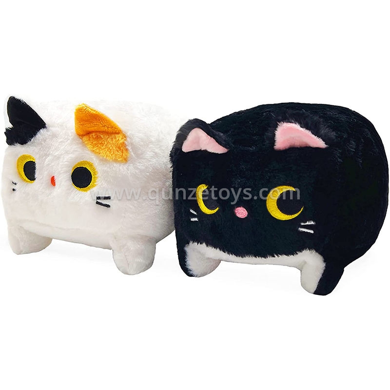 Cushion & PillowsAmazon Hot Selling Square Black Cat Plush Toys Set Cute Kitty P