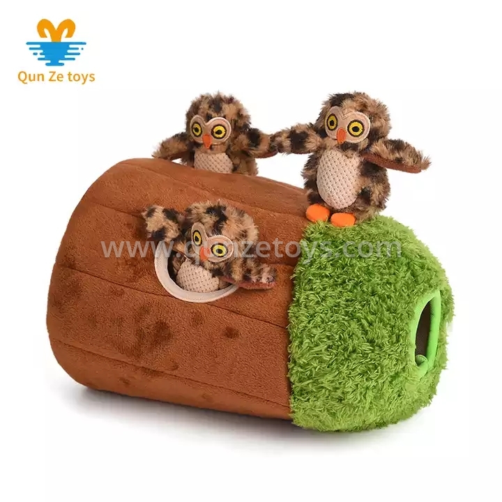 Ready to Ship Stuffed Animals Puzzle Dog Plush Toys Hide and Seek Activity Chew 