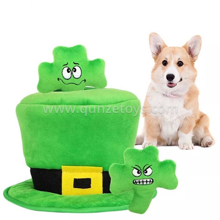 Factory wholesale pet toys plush Hide and Seek Activity Pet chew toys