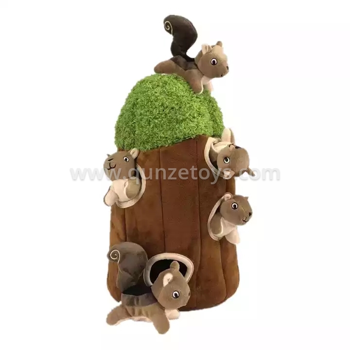 Pet products Hound Hide and Seek Dog Toys Activity Tree Squirrel and Puzzle Plus