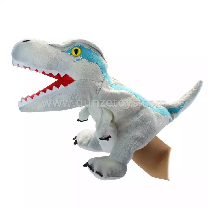 Promotional Kids Soft Plush Animal Hand Puppet Educational Dinosaur Plush Early 