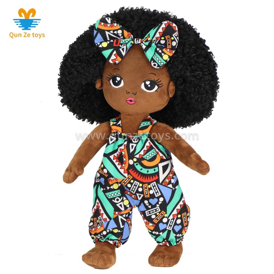 Black Dolls African Girl Baby Doll Fashion Play Reborn Baby Human Plush Doll Set