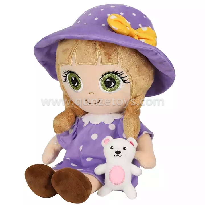 Factory Wholesale Loving And Cute Rag Plush Toy Children Best Gift Stuffed Baby 