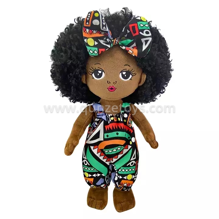 Fashion Play Reborn Baby Black Dolls African Girl Baby Doll Human Plush Doll Chr