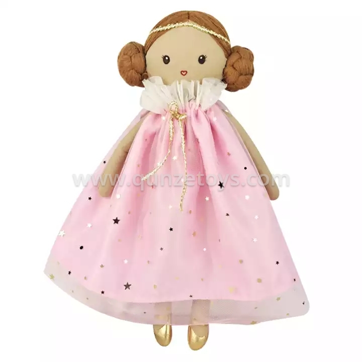 Factory Hot Sell Best Gift For Children Soft Cute Cotton Rag Doll Set For Girls 