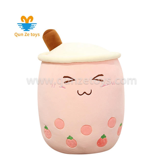 High Quality Lovely Boba Tea Plush Toy Custom Cute Plush Boba Tea Pillow Toy For