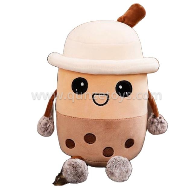 Wholesale Chinane Milk Tea Cup Plush Play Toy Boba Milk Tea Plush pillow for gir