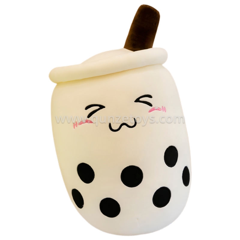 Factory Hot Sell High Quality Bubble Boba Fruit Milk Tea Cup Plush Pillow Boba M