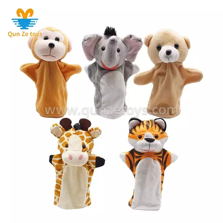 Hot Selling Wholesale Lovely Soft Hand Puppets Animal Hand Party Toy For Kids Ha