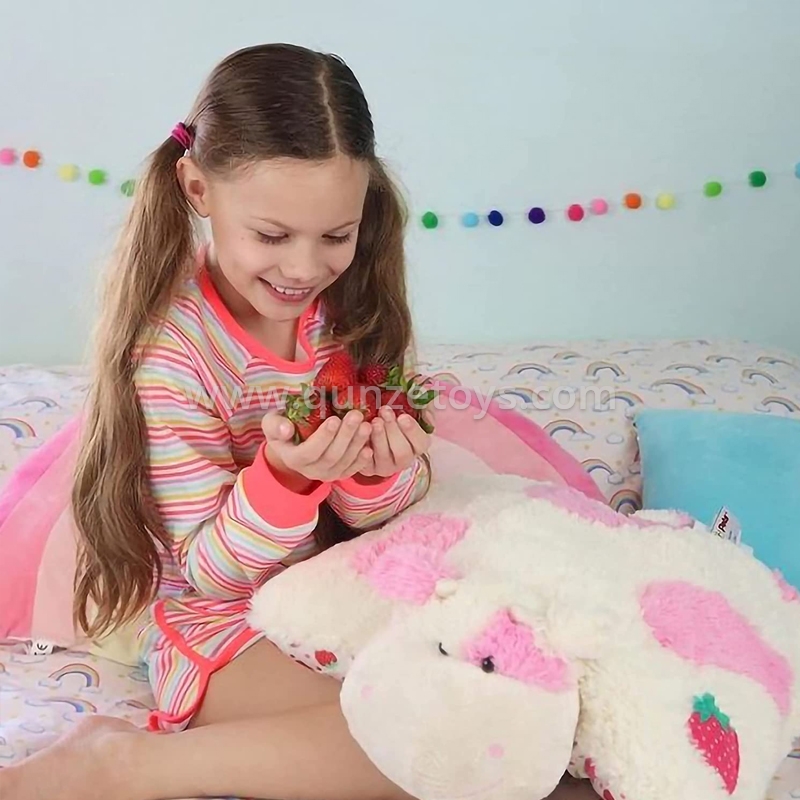 Custom Strawberry Cow Pillow 5