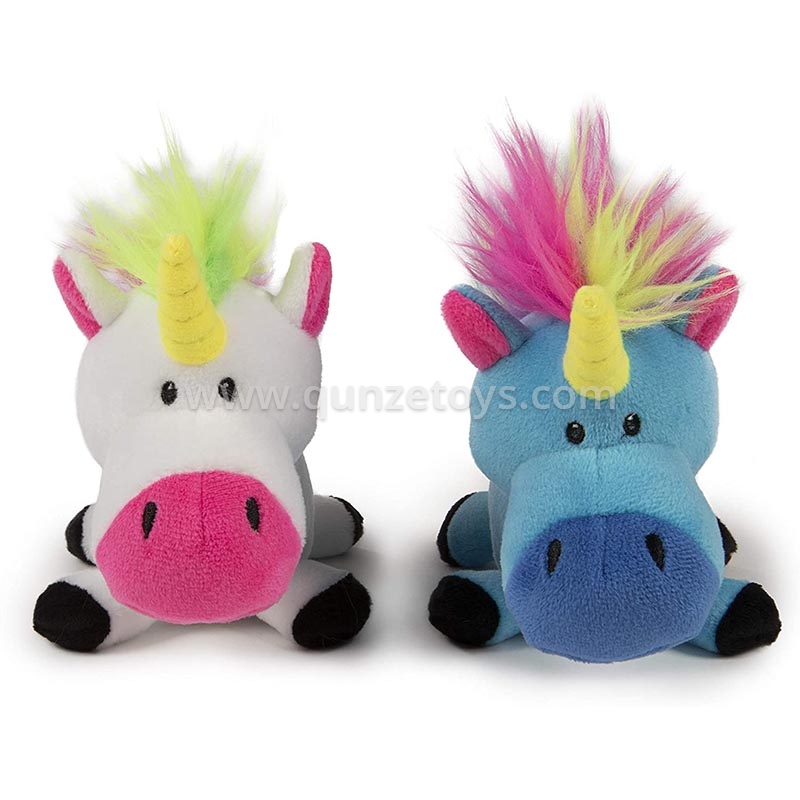 Custom little cute animal Natural Puppy Lasting Squeaky dog chew toy Stuffing pe