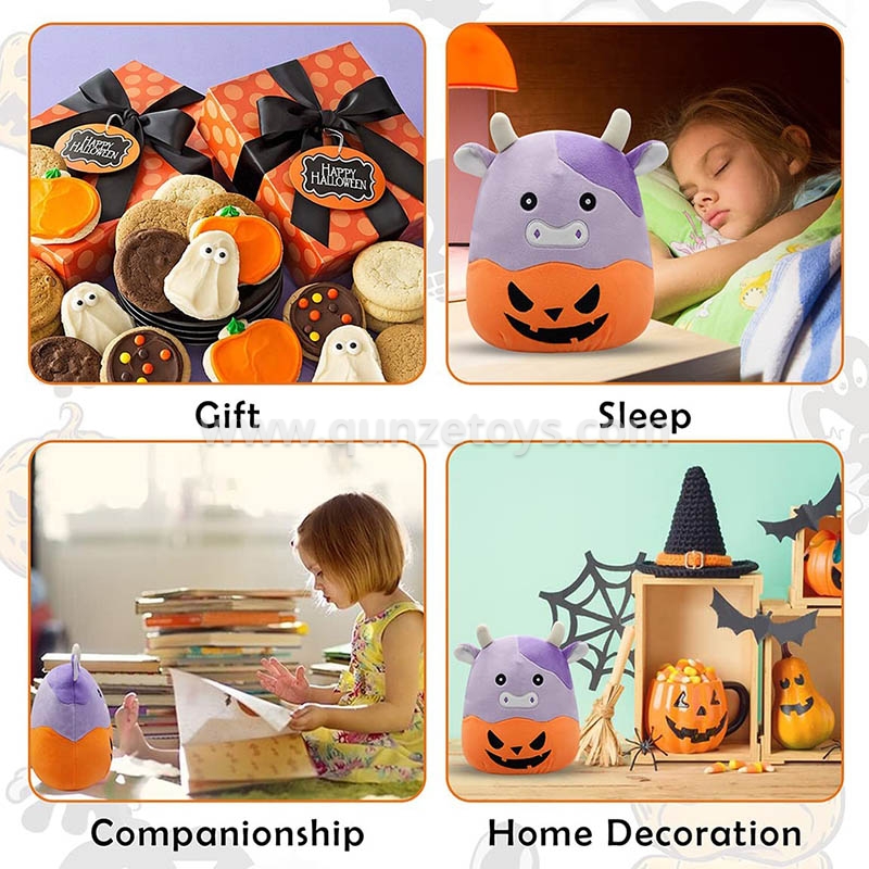  Halloween Cow Pillow3