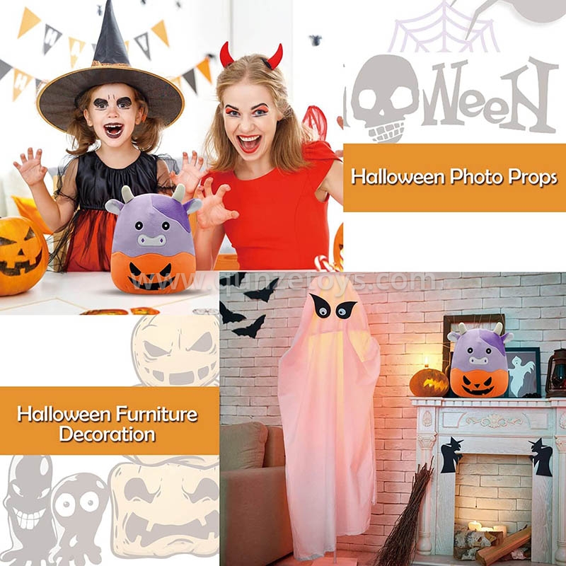  Halloween Cow Pillow4